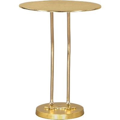 Tenysi Side Table Aluminum Gold - ZM Home