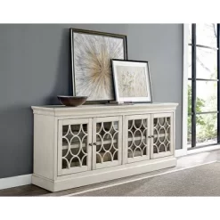 72" Rustic Four Door Tv Console Fully Assembled For Tvs Up To 70" - Martin Furniture