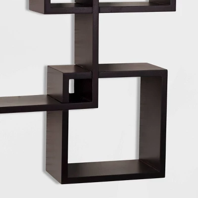25.5" X 17.75" Intersecting Cube Wall Shelf - Danya B. - Image 4