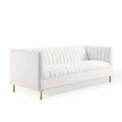 Shift Channel Tufted Performance Velvet Sofa - Modway - Image 9
