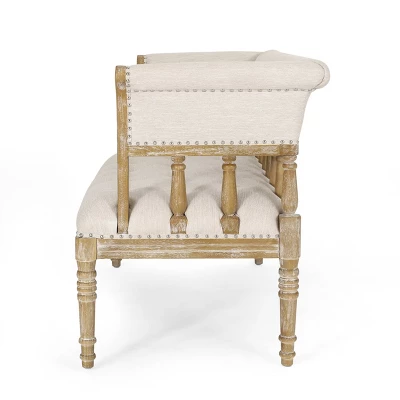 Loyning Traditional Fabric Tufted Loveseat - Christopher Knight Home - Image 3
