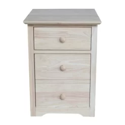 Riley 2 Drawer File Cabinet Unfinished - International Concepts