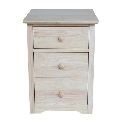 Riley 2 Drawer File Cabinet Unfinished - International Concepts