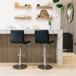 Bellatier Tall Swivel Barstool Black - Signature Design By Ashley