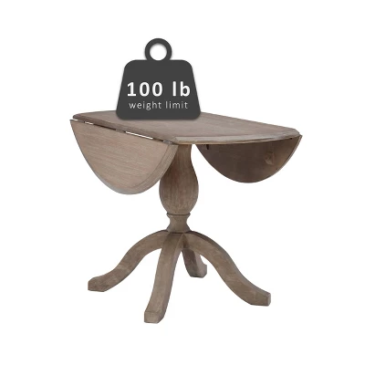 Torino Dining Tables Rustic Brown - Linon - Image 2