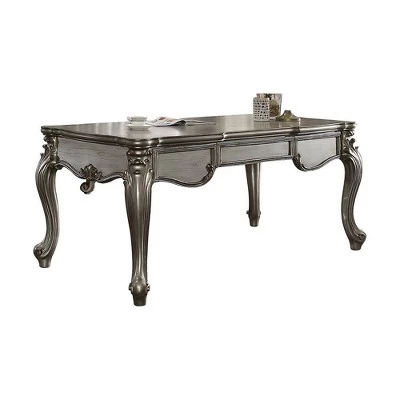 Versailles Executive Desk Antique Platinum - Acme Furniture - Image 2