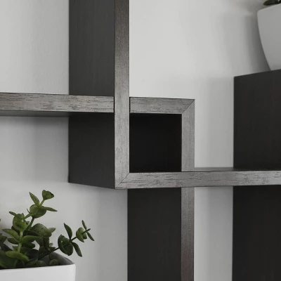 25.5" X 17.75" Intersecting Cube Wall Shelf - Danya B. - Image 3