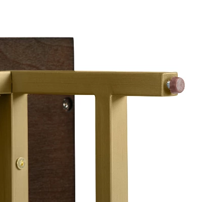 Blair Bar Cabinet Dark Brown/Gold - Crosley - Image 10