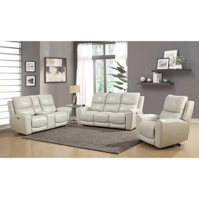 Laurel Power Recliner Sofa Ivory - Steve Silver Co. - Image 4
