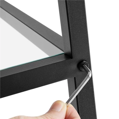 Yaheetech 3-layer Console Table Tempered Glass Porch Table - Image 5