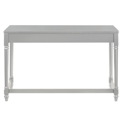 2pc Singger Writing Desk With Chair Gray - HOMES: Inside + Out - Image 6