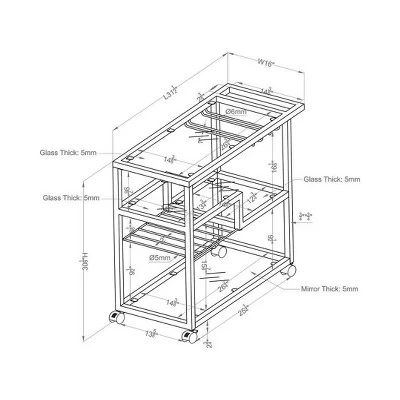 Kayla Cart Chrome - HOMES: Inside + Out - Image 4