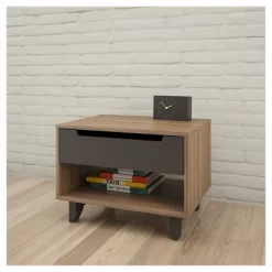 Queen 5pc Alibi Bedroom Set Walnut - Nexera