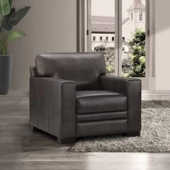 Blake Top Grain Leather Chair - Abbyson Living
