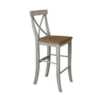 30" X Back Barstool - International Concepts - Image 3