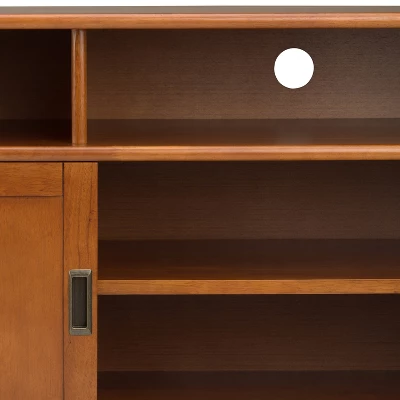 Tall Tierney Solid Hardwood Mid Century TV Stand For TVs Up To 60" Dark Brown - WyndenHall - Image 8