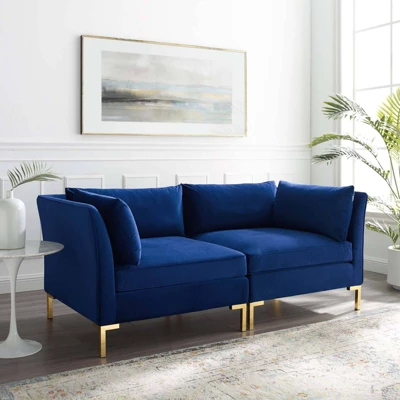 Ardent Performance Velvet Loveseat - Modway - Image 5