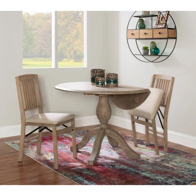 Torino Dining Tables Rustic Brown - Linon - Image 11