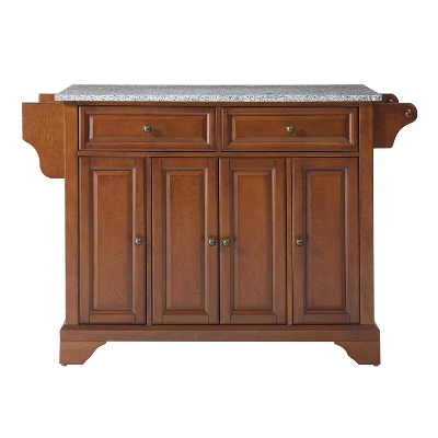 Lafayette Gray Granite Top Full Size Kitchen Island/Cart - Crosley - Image 3