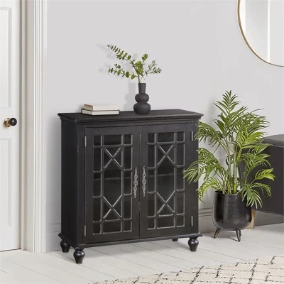 Eliza Wood Sideboard In Antique Black - Lexicon - Image 5