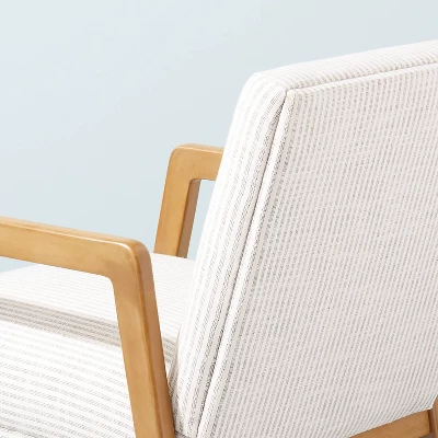 Upholstered Wood Framed Accent Arm Chair - Hearth & Handâ„¢ With Magnolia - Image 5