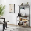 Yaheetech 4-Tier Kitchen Storage Rack With High Display Shelf
