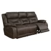 Aria Power Recliner Sofa W/ Power Head Rest - Steve Silver Co.