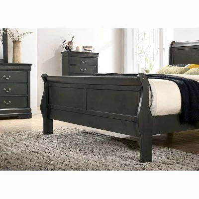 5pc Sliver Sleigh Bedroom Set - HOMES: Inside + Out - Image 6