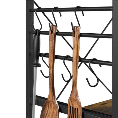 Yaheetech 50.5"H Kitchen Baker's Rack With Side Hooks - Image 4