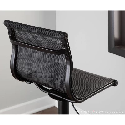 33.5" Mirage Contemporary Barstool - LumiSource - Image 10