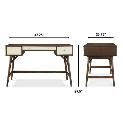 Sutton Writing Desk Brown - Adore Decor - Image 12