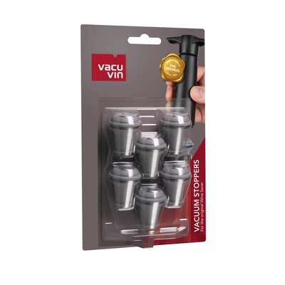 Vacu Vin Wine Stopper Pack Of 6 Gray - Image 4