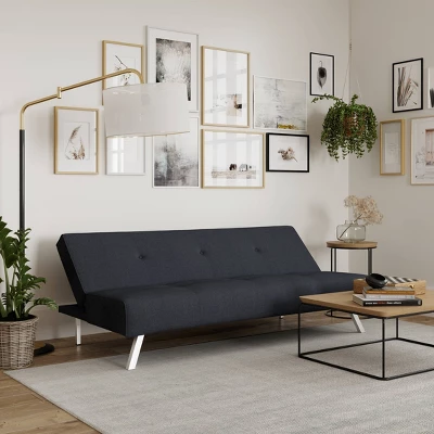 Sorenson Convertible Futon Sofa Bed Charcoal - Serta - Image 12