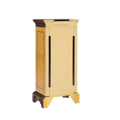 Beatrice Antique Parchment Hand Painted Jewelry Armoire - Powell Company - Image 6