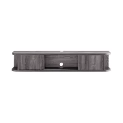 Edwige Floating Console TV Stand For TVs Up To 60" Distressed Gray - MiBasics