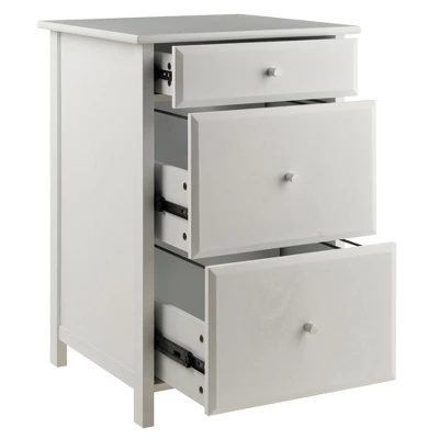 Delta File Cabinet - White - Winsome