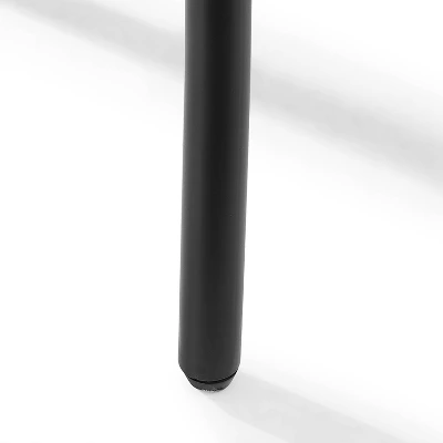 5pc Joanna Round Dining Set With 4 Camille Chairs Matte Black - Crosley - Image 11