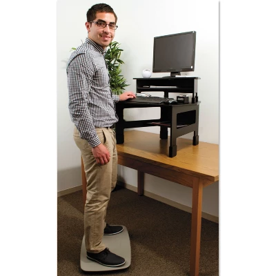VICTOR TECHNOLOGIES Steppie Balance Board 22 1/2w X 14 1/2d X 2 1/8h Two-Tone Gray ST570 - Image 2