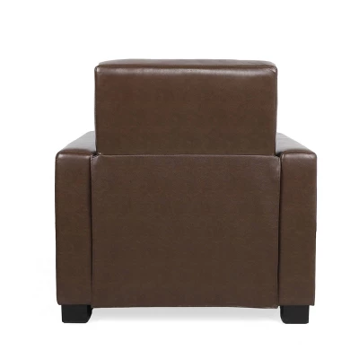 Craigue Contemporary Tufted Faux Leather Pushback Recliner - Christopher Knight Home - Image 4