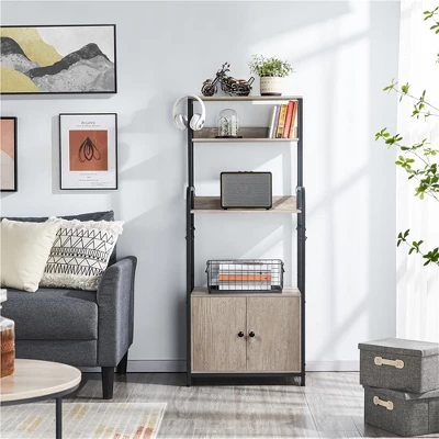 Yaheetech 59" Kitchen Storage Rack With Cabinet And Shelves - Image 2