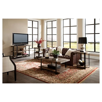 Modesto Wide TV Stand For TVs Up To 50" Brown - Alaterre Furniture - Image 3