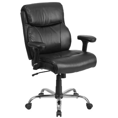 Flash Furniture HERCULES Series Big & Tall 400 Lb. Rated Swivel Ergonomic Task Office Chair With Clean Line Stitching And Adjustable Arms - Image 10