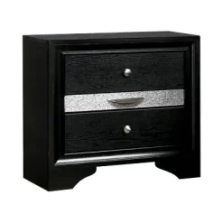 2pc Whether By Nightstand And Dresser Set Black - MiBasics