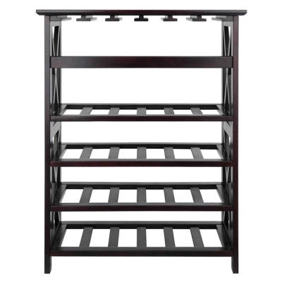 Rio 24 Bottles Wine Rack Wood/Espresso - Winsome - Image 3