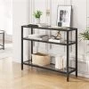 Yaheetech 3-layer Console Table Tempered Glass Porch Table