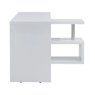 Yaminah Multifunctional Corner/L Desk White - Aiden Lane - Image 3