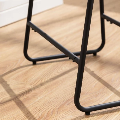 Set Of 2 Easton Saddle Counter Height Barstools Brown/Black - Acessentials - Image 3