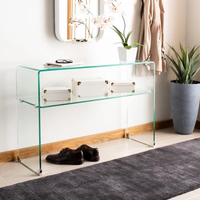 Hollis Console Table - Clear - Safavieh - Image 2