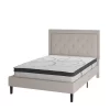 Emma And Oliver Tufted Platform Bed With 10in. Pocket Spring Mattress