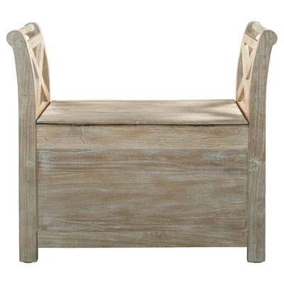 Fossil Ridge Accent Bench Whitewash - Signature Design By Ashley - Image 2
